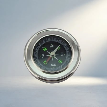 Dayanıklı Yuvarlak Metal Kasa Pusula Seyahat İçin