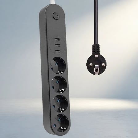 Isıya Dayanıklı Akım Korumalı Priz 'Lü Usb