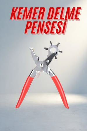 Ergonomik Kemer Delme Pensesi 6 Farklı Boyutla Deri Ürünler Için