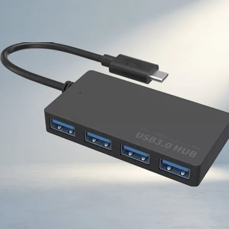 Kompakt Siyah Type-C Usb Hub Ile Hızlı Veri Aktarımı
