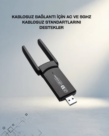 Çift Bant Wifi Adaptör 1200 Mbps Usb 3.0 Bağlantı