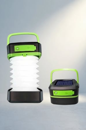 Portatif Dokunmatik Kamp Feneri 1200 Mah Ahşap Standlı