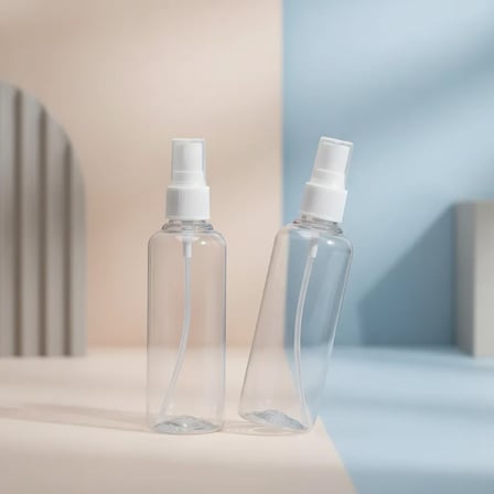 100 Ml İnce Sis Püskürtmeli Şeffaf Seyahat Şişesi Sızdırmaz Kapaklı Plastik