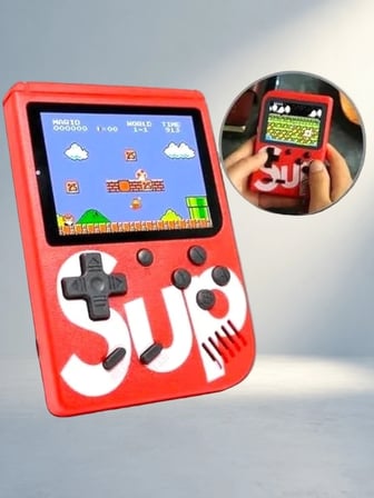 Çift Kişilik Oyun Konsolu 400 Oyunlu Mini El Atari