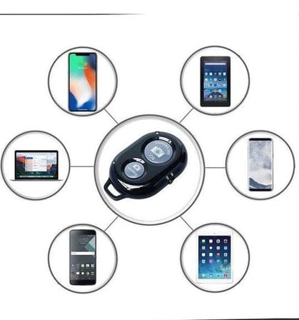 Uzaktan Telefon Kamera Kontrolü İçin Kablosuz Bluetooth Fotoğraf Çekim Kumandası