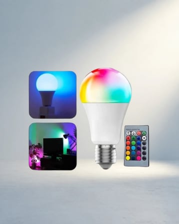 Uzaktan Kumandalı Rgb Led Ampul 16 Renk E27 Duy