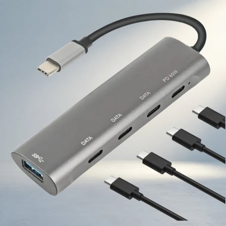 Kompakt Type-C Hub Laptop Ve Tablet Kullanımı Için