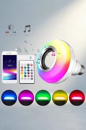 Akıllı Bluetooth Hoparlör Ampül Rgb Led Işık 3W