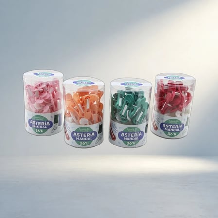 Renkli Yaysız Plastik Mandal Seti Pratik Kullanım İçin Kutulu 36 Parça