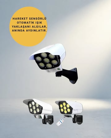 Güneş Enerjili Dış Mekan Lambası 8-10 Saat Süreli Led