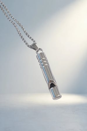 Yüksek Desibel Acil Durum Düdüğü Unisex Kolye