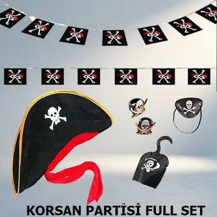 Eğlenceli Korsan Aksesuar Seti Çocuklar İçin Parti Malzemeleri