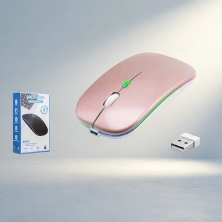 Şık Ergonomik Rgb Şarjlı Mouse Kablosuz Kullanım