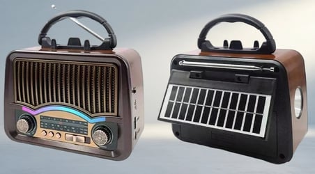 Tasarımlı Taşınabilir Bluetooth Radyo Usb Sd Kart