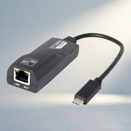 Hızlı Ethernet Çevirici Type-C Bağlantı Ile Taşınabilir