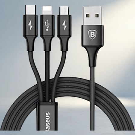 Hızlı Şarj Ve Veri Transferi Kablo Seti - Lightning, Micro Usb, Type-C