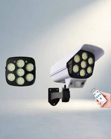 Hareket Algılamalı Güneş Enerjili Led Lamba 5-8 M Güvenlik