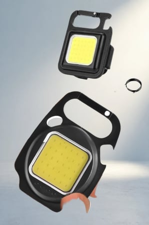 Mini Şarjlı Led Fener Mıknatıslı 3 Modlu Kamp Lambası