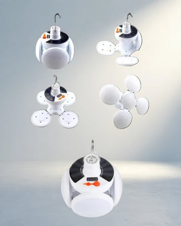 Katlanabilir Led Kamp Lambası 1200 Mah Suya Dayanıklı