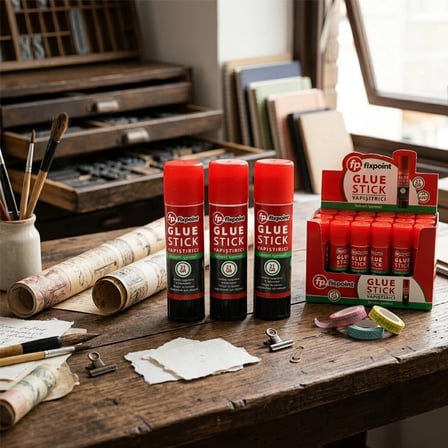 21 Gr Çevirmeli Stick Yapıştırıcı Kağıt Karton Hobi Kullanımı İçin Solventsiz Yapıştırıcı