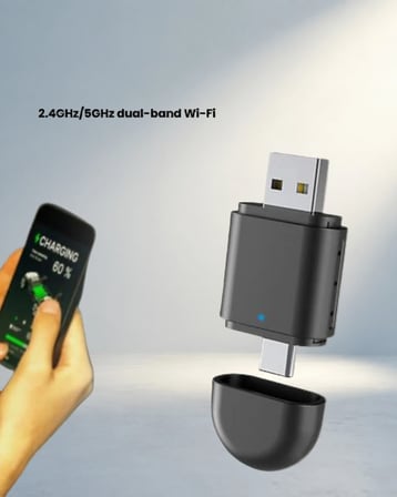 Carplay Adaptörü Bluetooth 5.4 Type-C Uyumlu (Kablosuz Model)