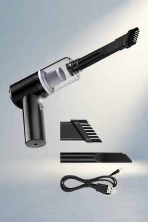 Kompakt Şarjlı El Süpürgesi 120W Mini Araç Temizleme