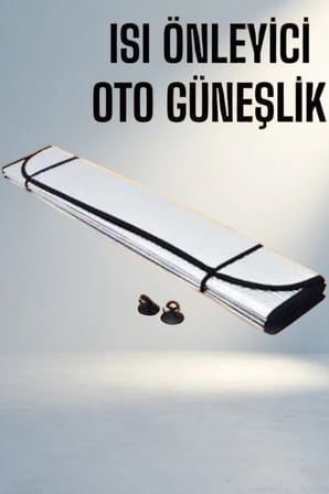 Pratik Araba Güneşliği 130X60 Cm Tüm Araçlar İçin