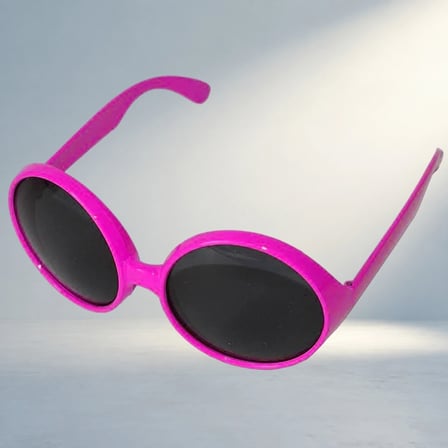 Retro Pembe Parti Gözlüğü Ile Eğlence