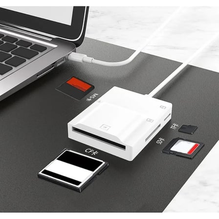 Kompakt 4'Lü Kart Okuyucu Type-C Usb 3.0