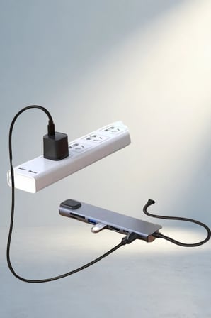 Çok Fonksiyonlu 8 Port Type-C Dönüştürücü Macbook Uyumlu