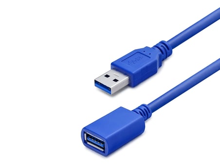 Kompakt Usb 3.0 Uzatma Kablosu 40 Cm Mavi Renkli
