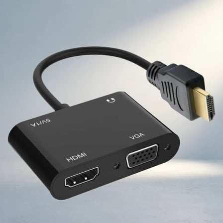 Çoklu Bağlantı Seçenekli Hdmi Vga Adaptörü