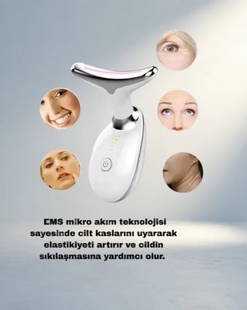 Mikro Akım Yüz Ve Boyun Sıkılaştırıcı Cihaz 7000 Vpm