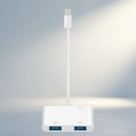 Kompakt Lightning Kamera Adaptörü İki Usb Cihaz Bağlantısı