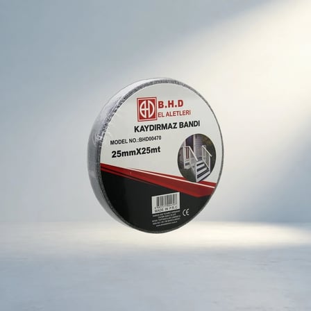 Kaydırmaz Siyah Bant 25Mm Genişlikte 25 Metre Uzunlukta Pratik Kullanım