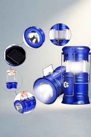 Güneş Enerjili Kamp Lambası Kızaklı 1 Adet