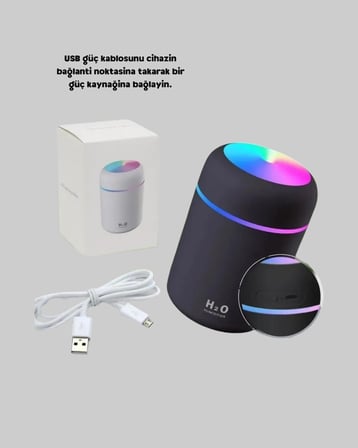 Minimal Tasarımlı Usb Mini Nemlendirici - Çift Püskürtme Modu