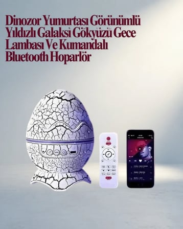 Döner Projektör Lamba Usb Girişli Uzaktan Kumanda Ile