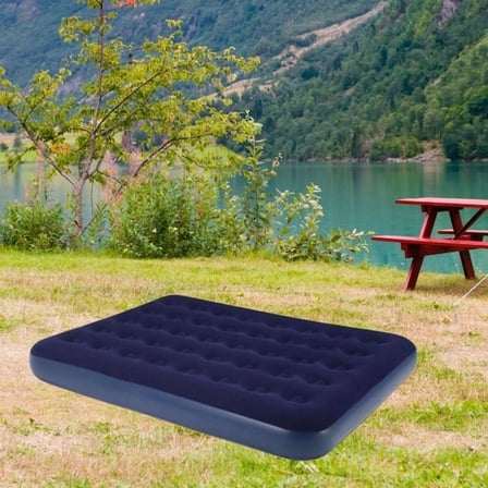 Kamp Ve Misafir Kullanımı İçin Çift Kişilik Şişme Yatak 203X152X22 Cm Pvc