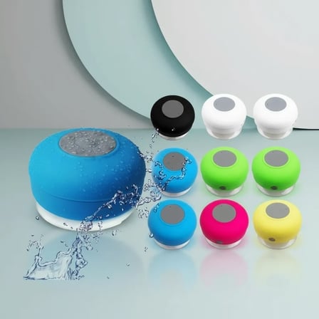 Bts06 Mini Bluetooth Hoparlör Güçlü Vantuzlu Suya Dayanıklı Kablosuz Ses Cihazı