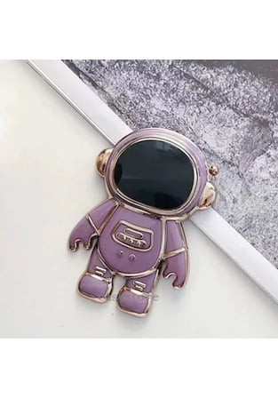 Dekoratif Astronot Figürlü Masaüstü Telefon Standı Dikey Yatay Kullanım