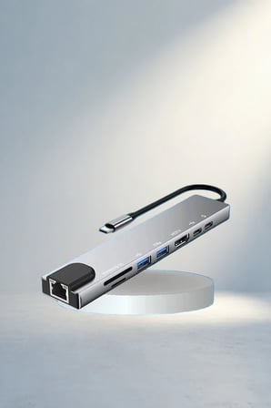 Type-C Dönüştürücü 8 Port Macbook Uyumlu Çoklayıcı