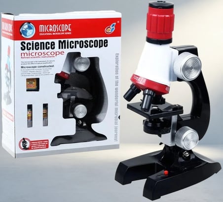 Eğlenceli Mikroskop Kiti Zoom Led Işıklı Çocuklar Için