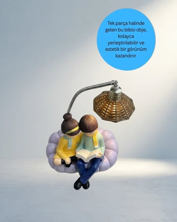 Romantik Çift Figürlü Led Masa Lambası 1 Adet