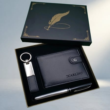 Şık Hediye Seti Cüzdan Anahtarlık Kalem