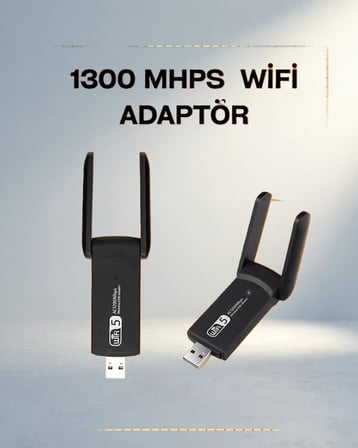 Çift Bant Wifi Adaptör 1200 Mbps Usb 3.0 Bağlantı