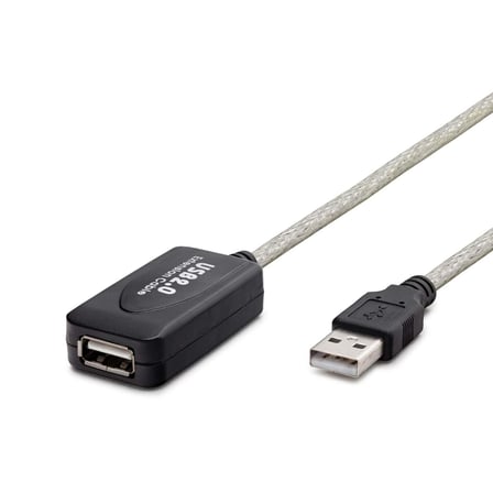 Pratik Usb Uzatma Kablosu 5 M Siyah Bilgisayar Kullanımı
