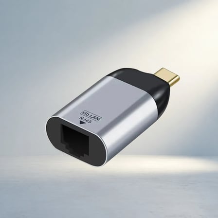 Kompakt Gigabit Ethernet Çevirici Type-C Cihazlar İçin