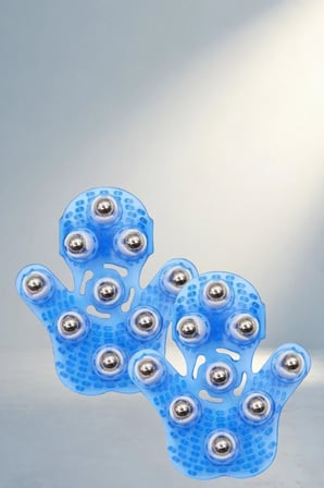 Ergonomik Bilyeli Masaj Eldiveni 9 Adet Tüm Vücut Masajı