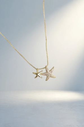 Minimal Gold Renk Yıldız Cm Uzunluk
